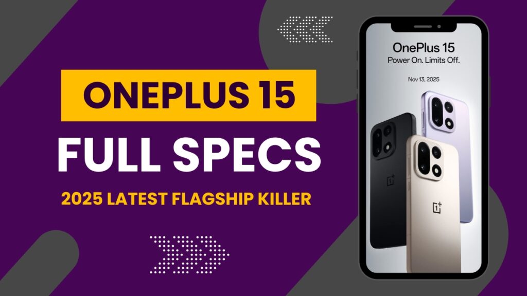 oneplus 15 smartphone official design and specs oneplus 15 rear camera module close-up oneplus 15 display and features